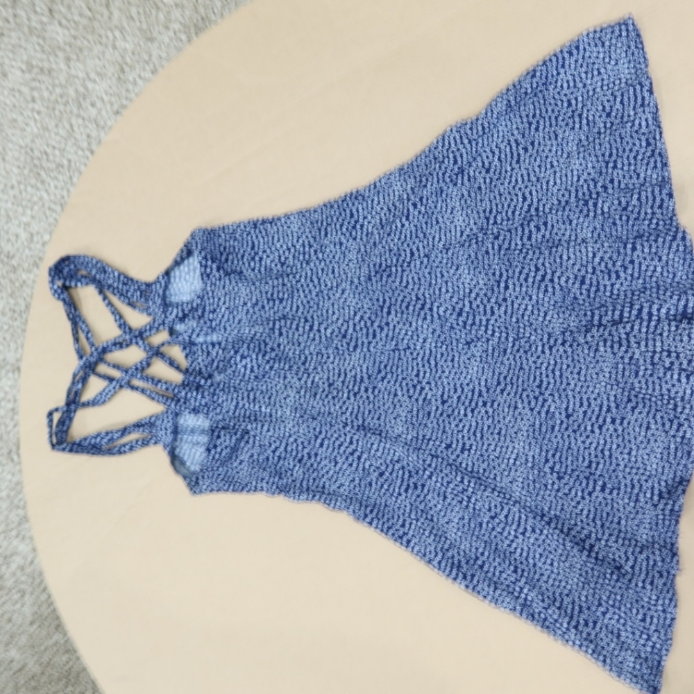 Blue Strappy Romper No Size But Fits Like A Medium